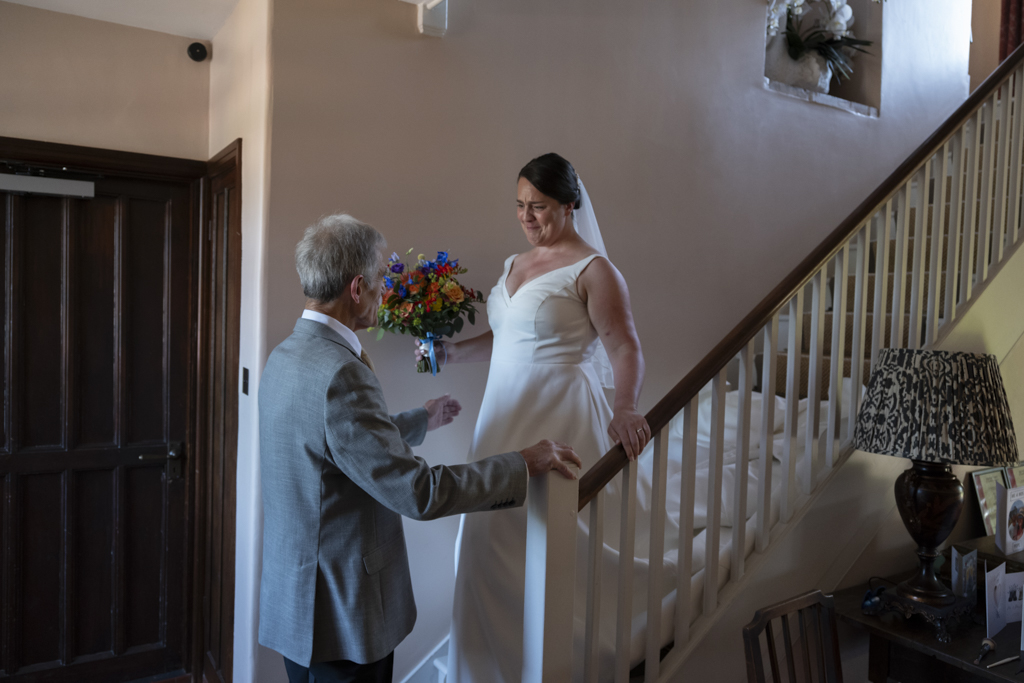 Bride ready to make an entrance