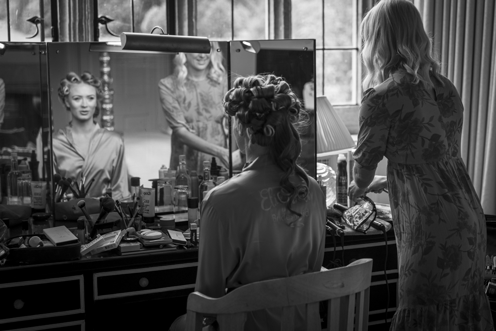 Behind the scenes bridal prep